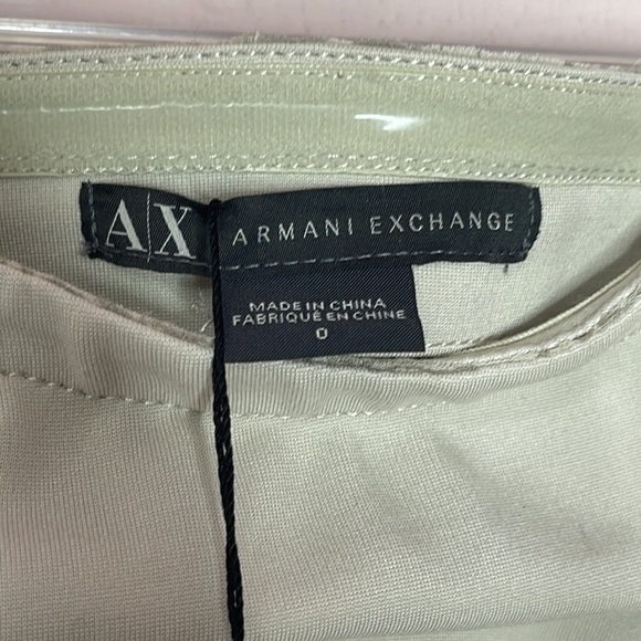 🆕 ARMANI EXCHANGE Strapless Tube Dress with mesh panel detail Size 0 - Picture 7 of 10